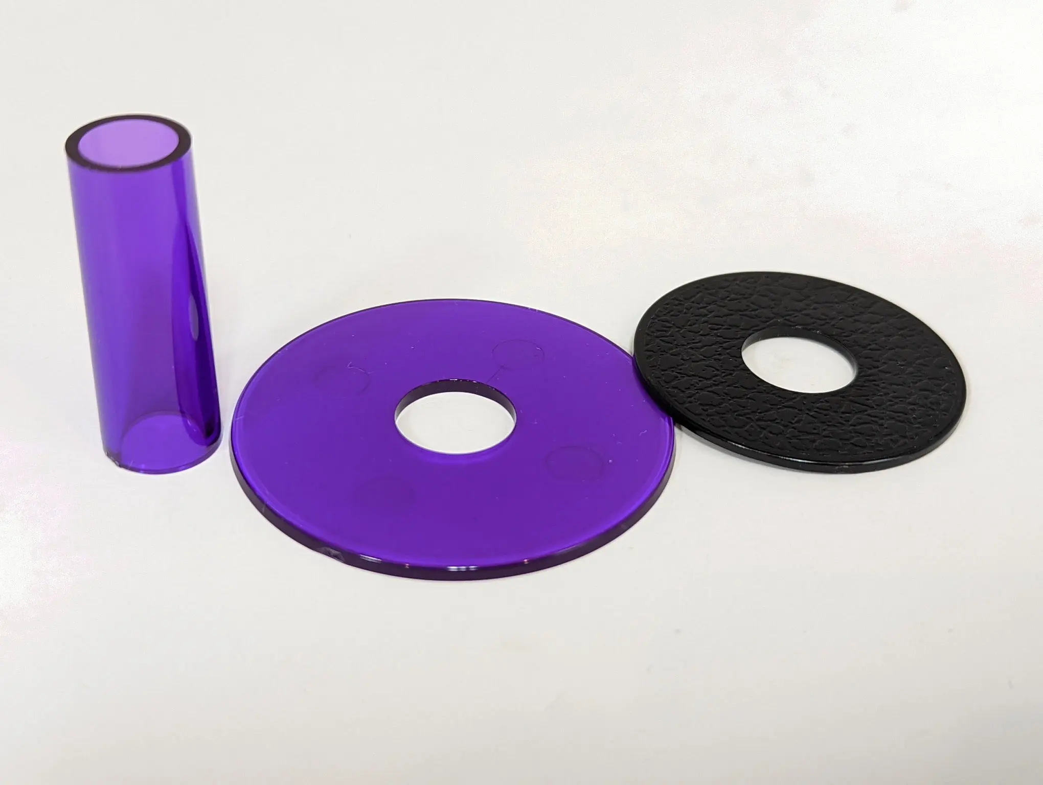 Sanwa JLF-CD Shaft Cover Kit - Clear Purple