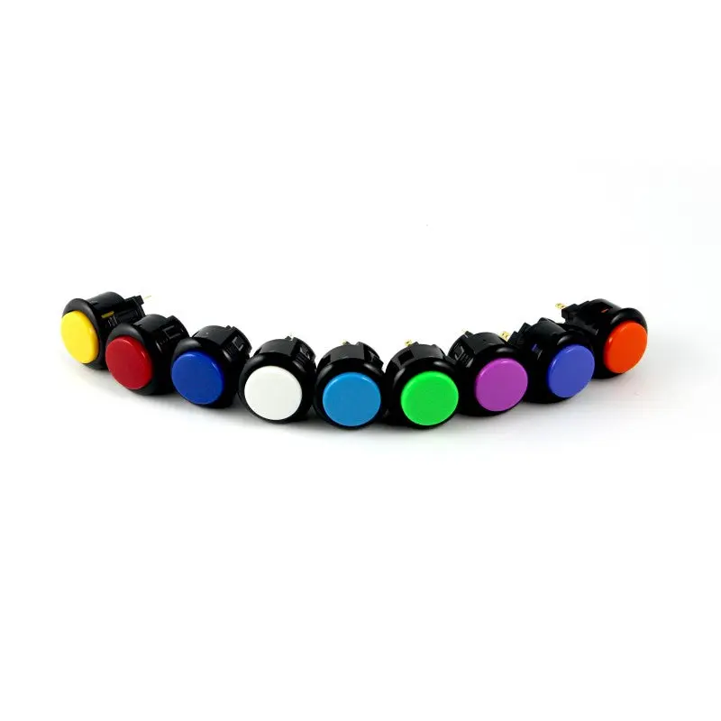 Sanwa OBSF-24 Snap-in Button - Black & Red - Image 2