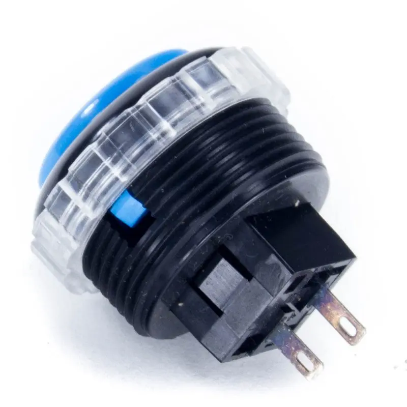 Seimitsu PS-14-GN 30mm Screw-in Button - Black & Blue - Image 2